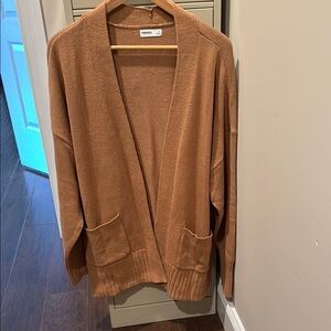 Women's Tan Sweater Cardigan
